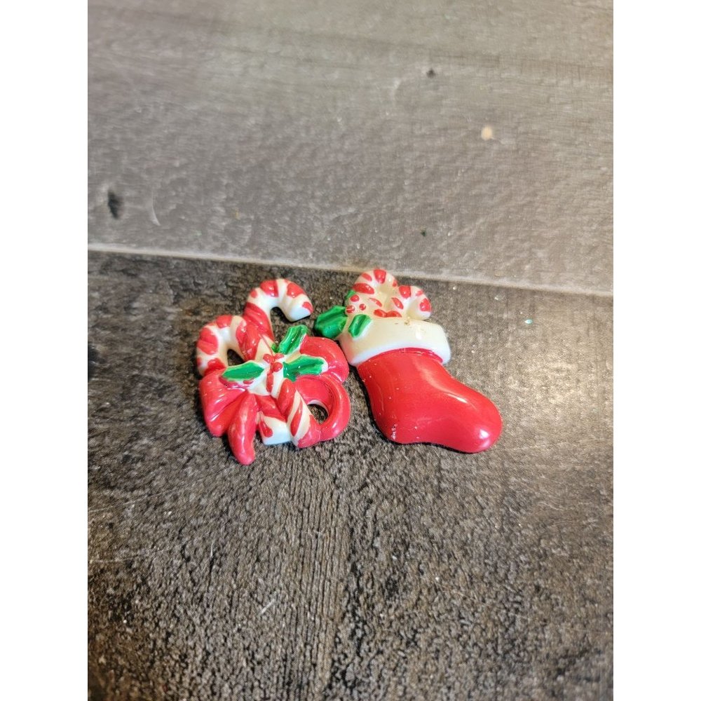 Stocking Candy cane Mistletoe decor xmas mini set‎